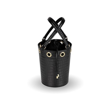W01 - Medium bucket bag in crocodile