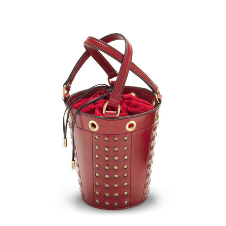 W01 - Medium studded bucket bag